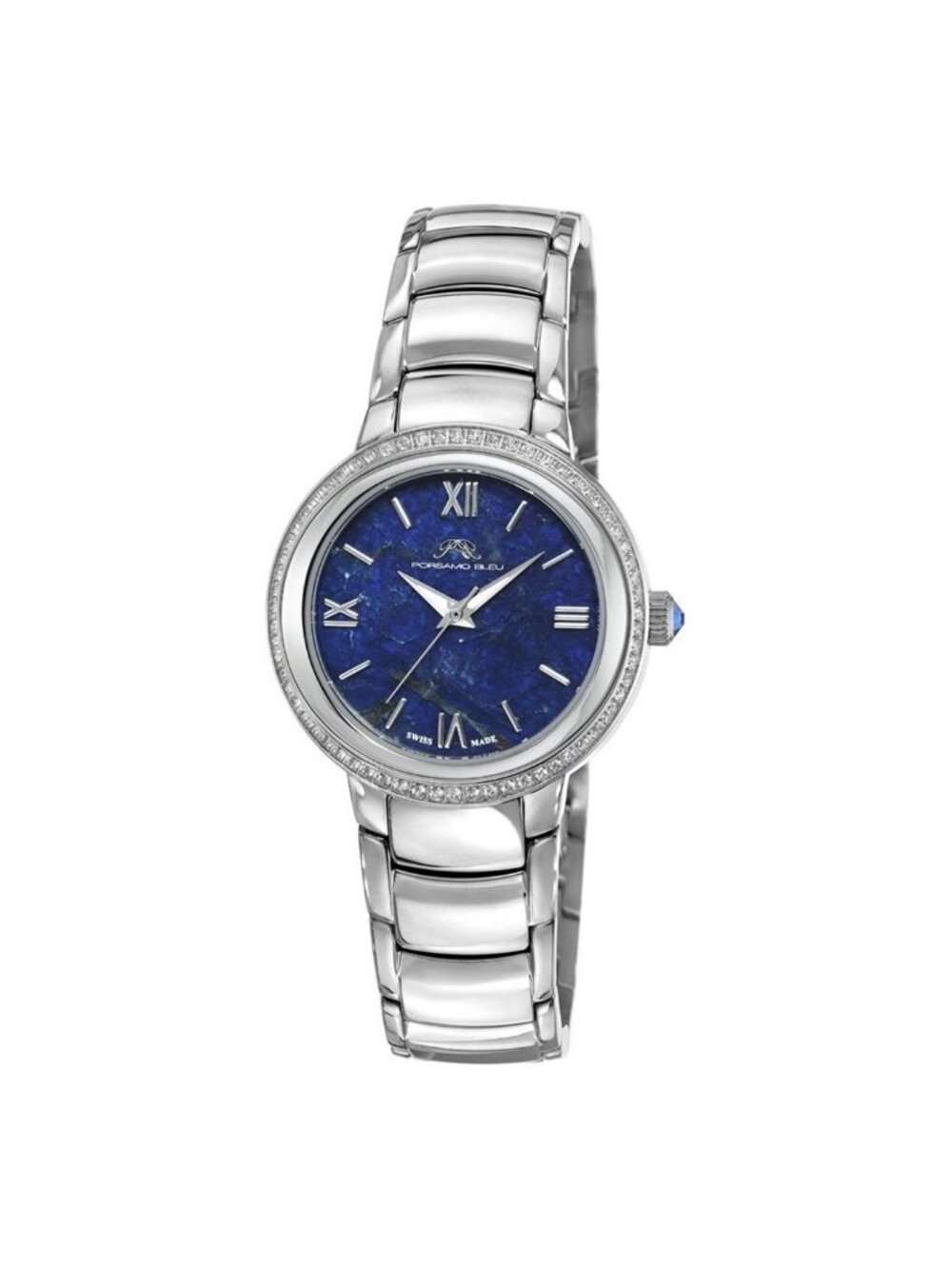 NWT Porsamo Bleu Luna Quartz Blue Dial Ladies Watch